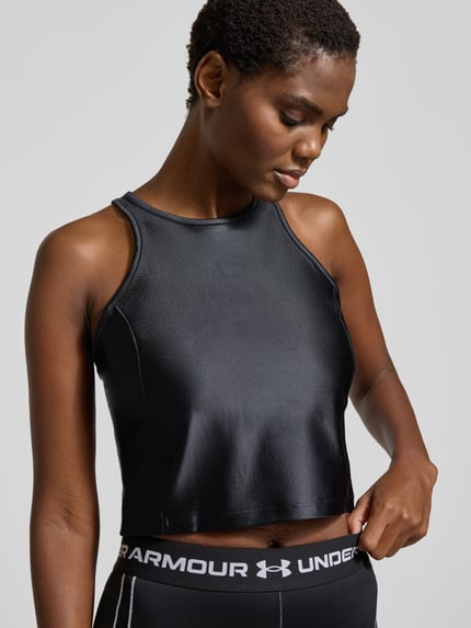 Under Armour Korte tanktop met ronde hals Zwart - 3