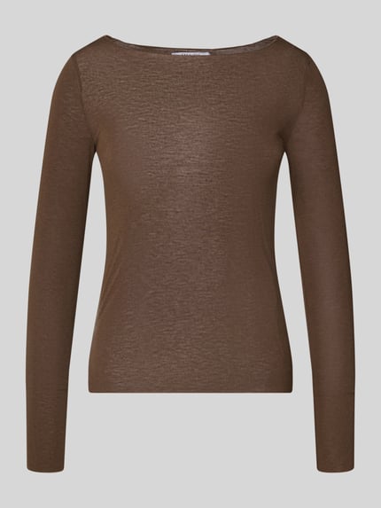 Longsleeve aus Viskose-Mix mit Kaschmir-Anteil Shop The Look MANNEQUINE