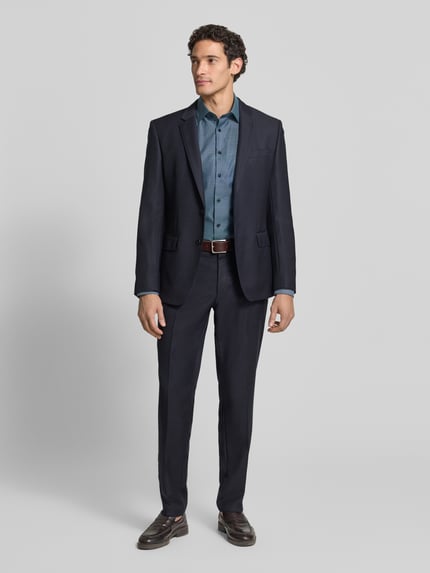OLYMP Modern Fit Businesshemd mit Kentkragen Jeansblau 1