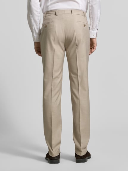 DIGEL Moden Fit Anzughose mit Bügelfalten Modell 'Sergio' Beige 5