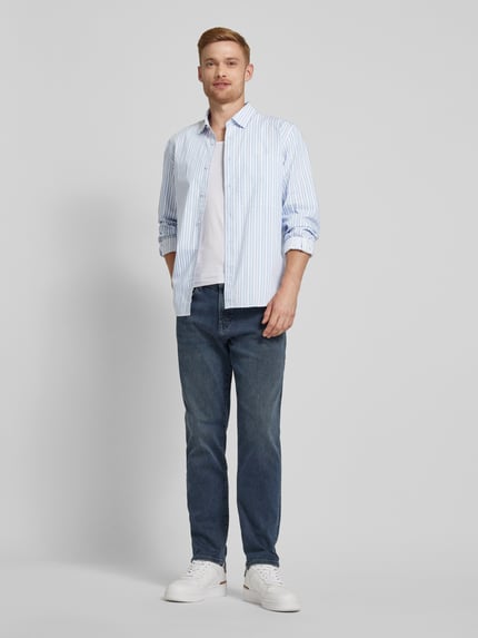 Jake*s Studio Men Regular Fit Freizeithemd mit Kentkragen Hellblau 1