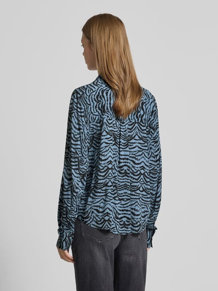 Scotch & Soda Bluzka koszulowa z listwą guzikową Ciemnoniebieski 5