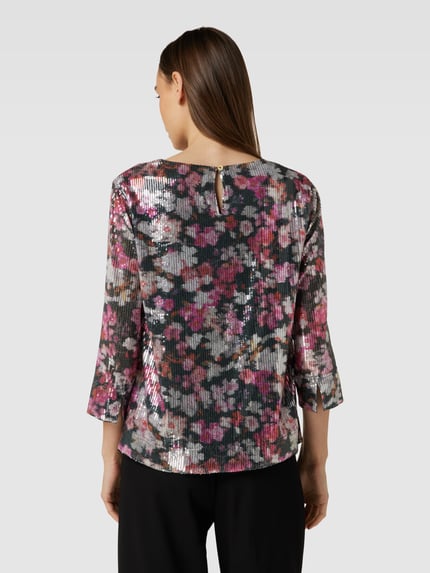 Christian Berg Woman Bluse mit floralem Allover-Print Black 5