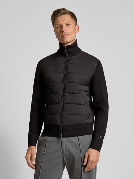 Tommy Hilfiger Regular fit gewatteerd jack met wol Zwart - 4