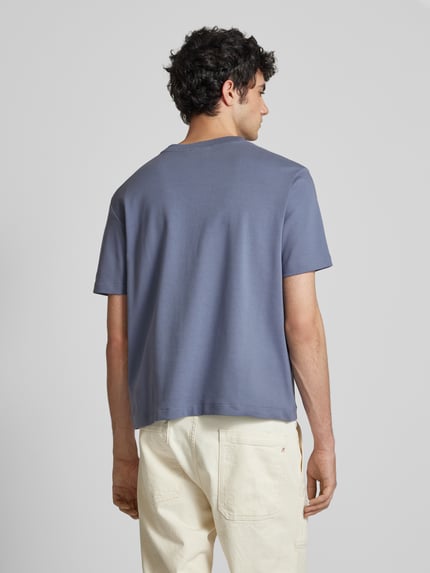 Calvin Klein Jeans T-Shirt mit Label-Patch Rauchblau 5