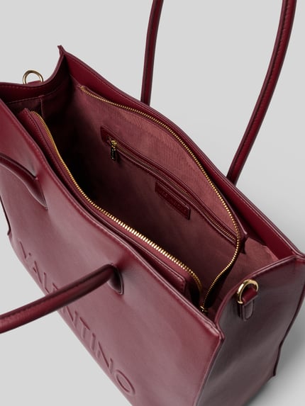 Valentino Bags Shopper mit Logo-Prägung Modell 'BIANKA RE' Bordeaux 4