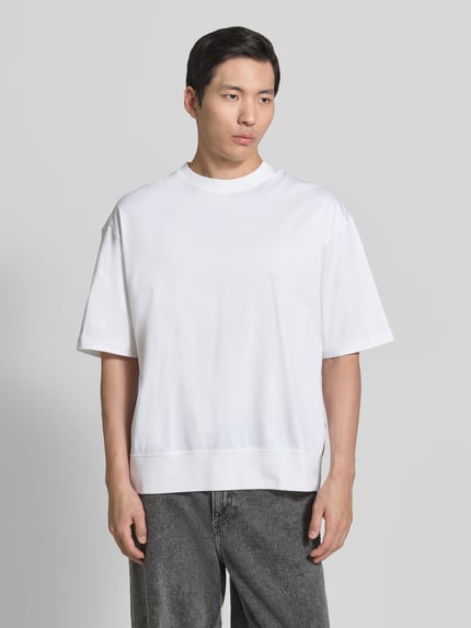 CK Calvin Klein Relaxed Fit T-Shirt aus reiner Baumwolle Weiss 4