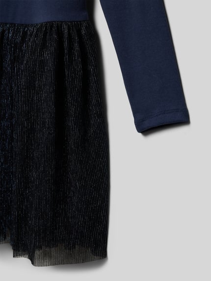 DANAMADE Jurk in 2-in-1-look, model 'HILLA' Marineblauw - 2
