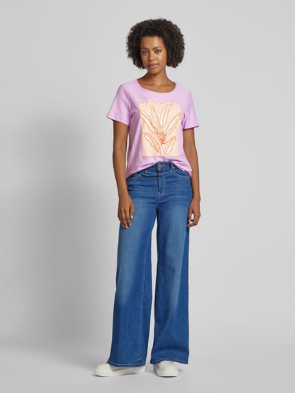 LIEBLINGSSTÜCK T-shirt z nadrukiem z motywem model ‘Daliah’ Jasnofioletowy 1