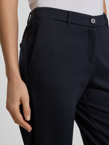 Christian Berg Woman Chino aus Viskose-Mix mit Gesäßtaschen Dunkelblau 3