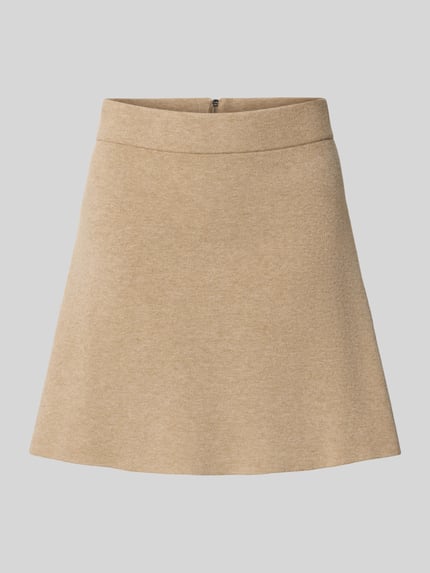 VERO MODA Uitlopende minirok van viscosemix, model 'SABA' Zand - 2