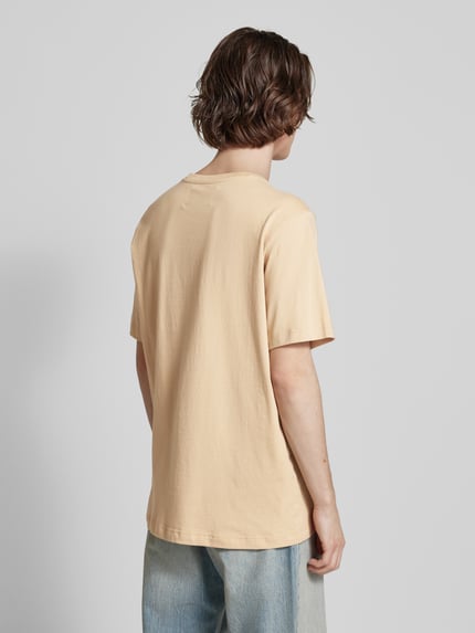 Champion T-Shirt mit Label-Stitching Beige 5