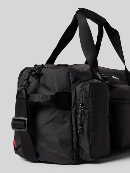Produktfoto, Weekender mit Reißverschlusstaschen Modell 'EVERETT' von HUGO, efekt: wielokolorowy, zamek błyskawiczny, uchwyt, regulowany pasek na ramię, nadruk z logo z silikonu
