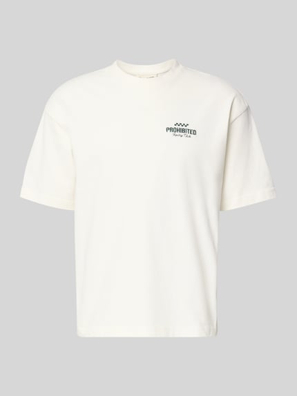 Regular Fit T-Shirt aus reiner Baumwolle Modell 'IN A RUSH' Shop The Look MANNEQUINE