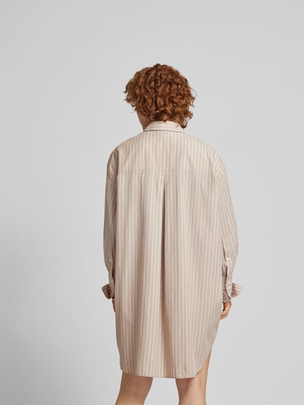 Anine Bing Knie-lange overhemdjurk van katoen Beige - 5