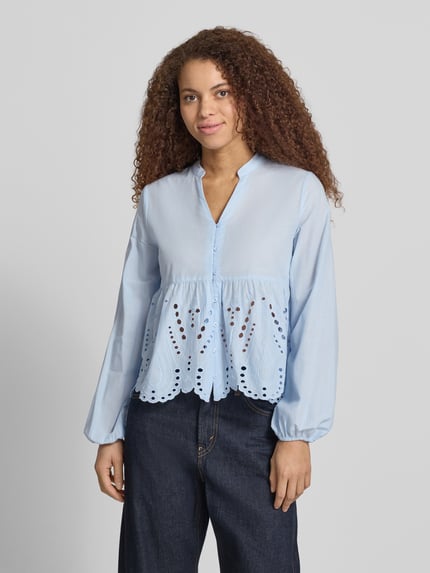 ONLY regular fit blouse van puur katoen model 'DEWINA' Lichtblauw - 4