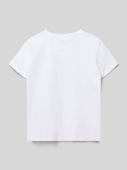 Champion T-Shirt mit Label-Stitching und Rundhalsausschnitt Weiss 3