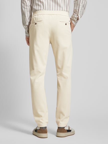 Tommy Hilfiger Regular fit chino met structuurmotief, model 'HARLEM' Beige - 5
