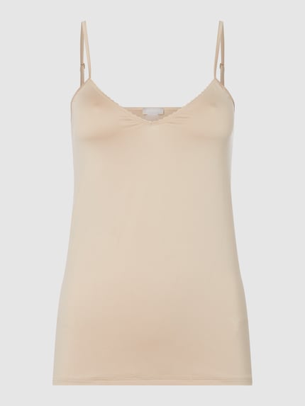 HANRO Top van satijn, model Satin Deluxe Beige - 2