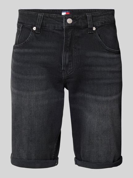 Tommy Jeans Slim Jeansshorts aus Baumwoll-Elasthan-Mix Black 2