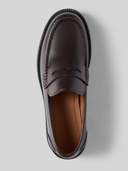 Selected Loafers van echt rundleer model 'BOBBY' Donkerbruin - 3