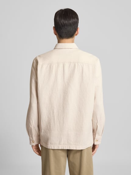 Marc O'Polo Loose fit overshirt van puur katoen Ecru - 5
