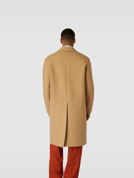 Dsquared2 lange wollen jas met klepzakken Lichtbruin - 5
