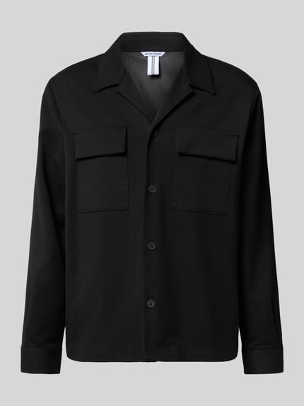Antony Morato Regular fit overhemdjack met reverskraag Zwart - 2