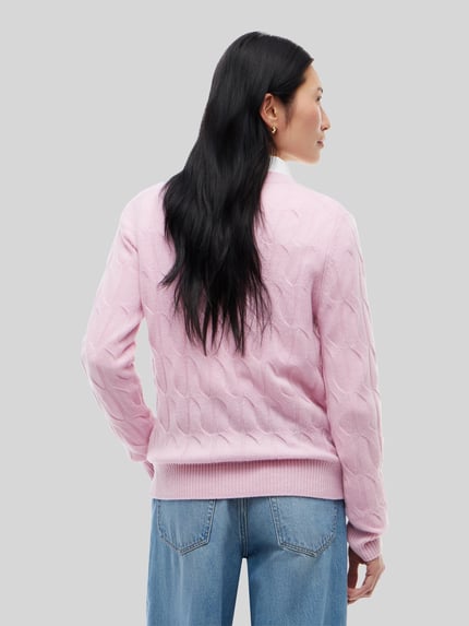 Tommy Hilfiger Regular Fit Pullover aus reiner Wolle  Hellrosa 5