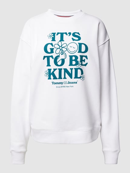 Tommy Jeans Relaxed fit sweatshirt met statementprint Wit - 2