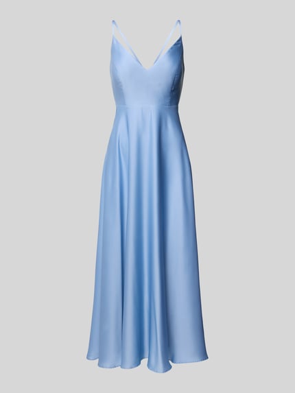 Jake*s Cocktail Cocktailkleid mit V-Ausschnitt Hellblau 2