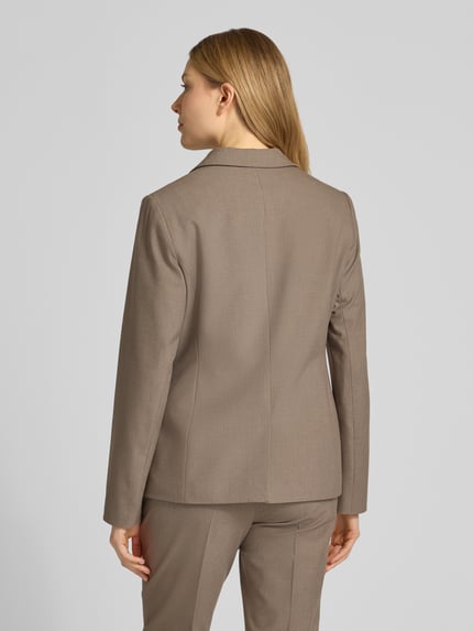 s.Oliver BLACK LABEL slim fit blazer met viscose Taupe - 5