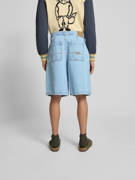 MAISON KITSUNÉ Szorty jeansowe z wpuszczanymi kieszeniami Jasnoniebieski 5