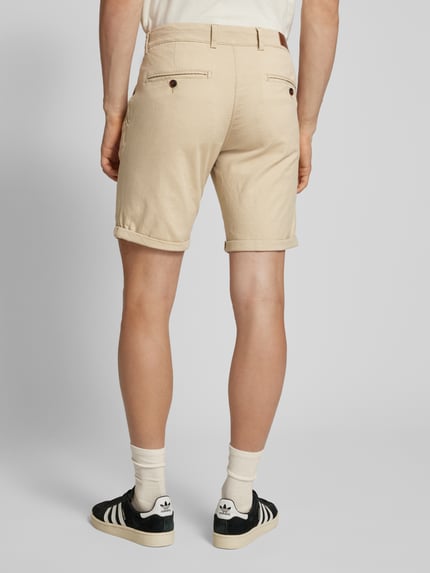 JACK & JONES Regular fit korte broek met structuurmotief, model 'FURY' Beige - 5
