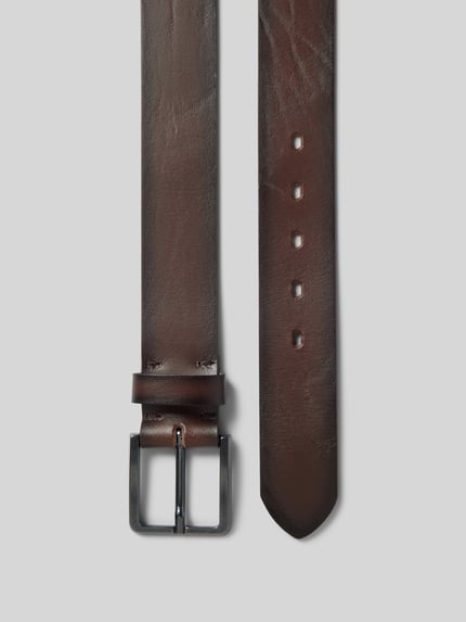LLOYD Men's Belts Pasek skórzany ze sprzączką Ciemnobrązowy 3