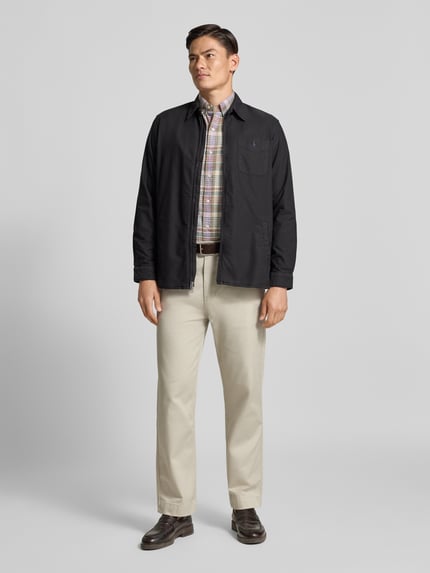 Polo Ralph Lauren Slim Fit Hemdjacke mit Kentkragen Black 1