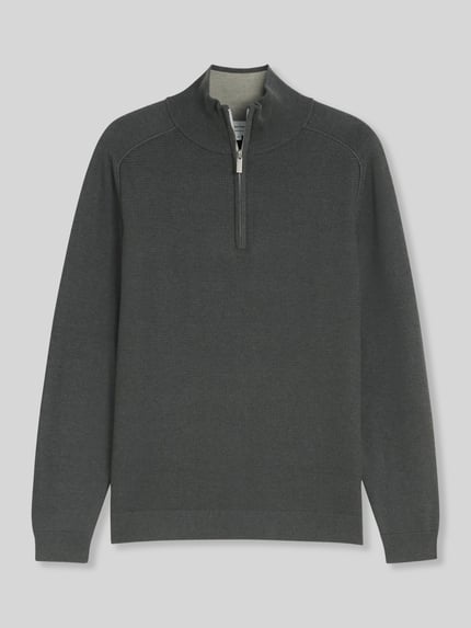 Tom Tailor Regular fit pullover met schipperskraag Olijfgroen - 2