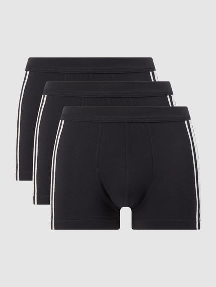 SCHIESSER Trunks met stretch in set van 3 Zwart - 1