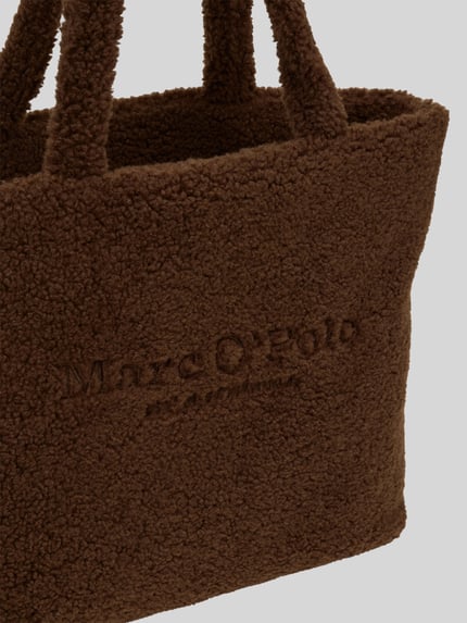 Marc O'Polo Shopper mit Teddyfell-Optik Dunkelbraun 5
