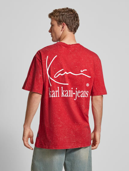 Karl Kani T-Shirt mit Label-Stitching Modell 'Tiny' Rot 5