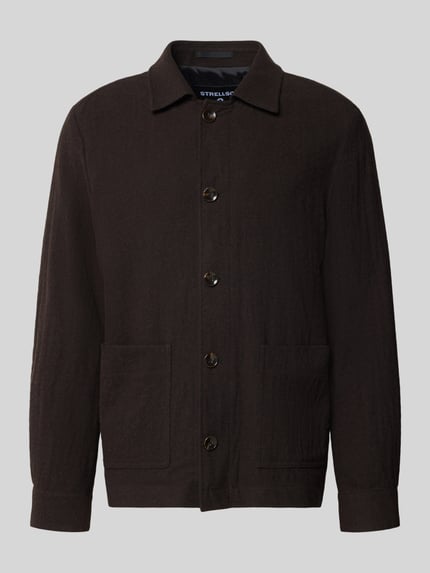 Strellson Blouson Modell 'Dellin' mit Pattentaschen Schoko 2