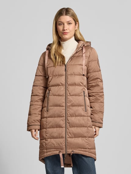 monari Steppmantel mit Reißverschlusstaschen Cognac 4