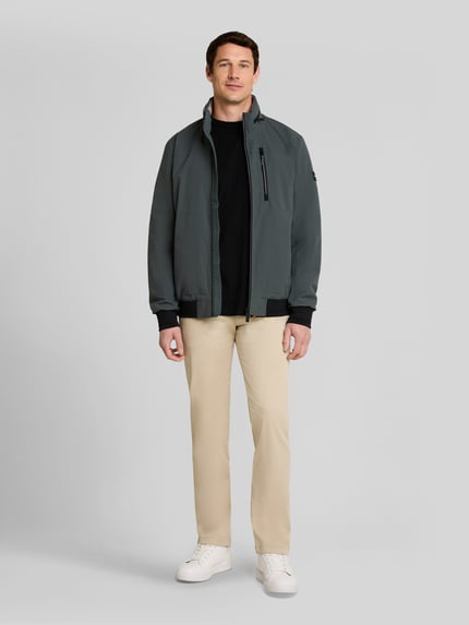 Tom Tailor Regular Fit blouson van waterdichte stof Olijfgroen - 1