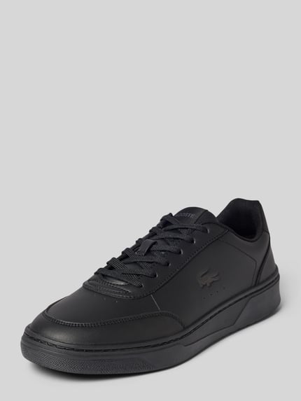 Produktfoto, Sneaker mit Logo-Prägung Modell 'Court Pro' von Lacoste in Schwarz, glatte Oberfläche, Herren Sneaker von Lacoste