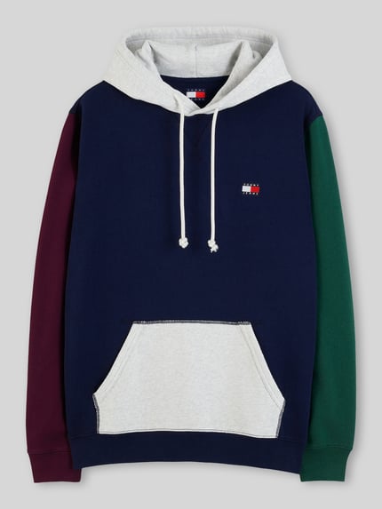 Tommy Jeans Regular Fit Sweatshirt aus Baumwoll-Mix Dunkelblau 2