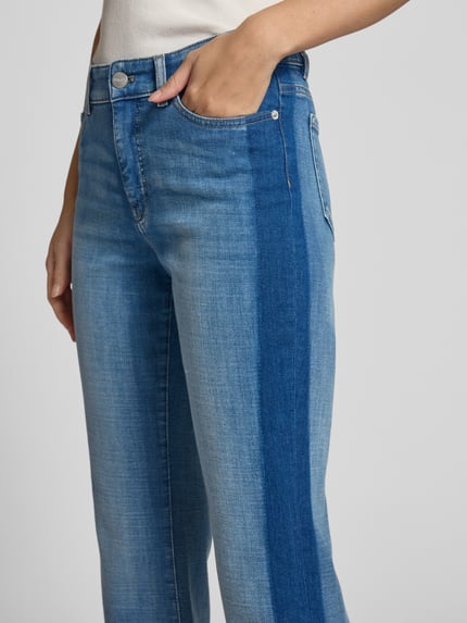 Marc Cain Flared jeans met 5-pocketmodel, model 'FORLI' Bleu gemêleerd - 3