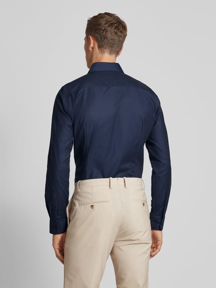 JOOP! COLLECTION Slim Fit Business-Hemd mit Haifischkragen Modell 'Pares' Dunkelblau 5