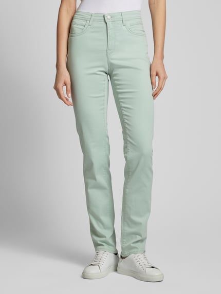 Brax Regular fit jeans in effen design, model 'STYLE.MARY' Mintgroen - 4