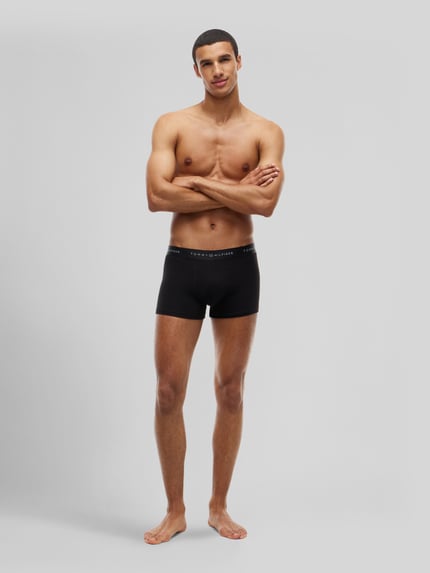 Tommy Hilfiger Trunks mit elastischem Logo-Bund im 3er-Pack Black 1