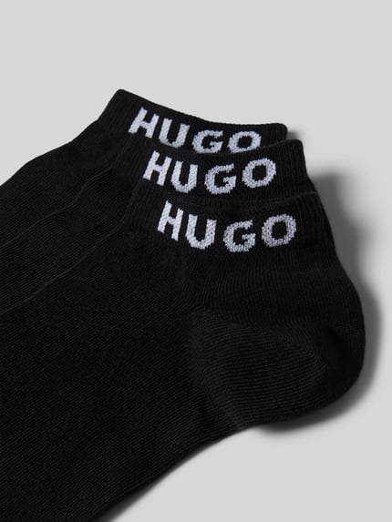 HUGO Sokken met labelprint in een set van 3 paar Black - 2